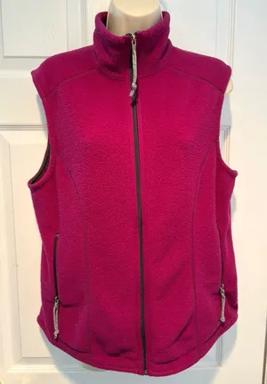 Vintage Patagonia Synchilla Fleece Vest USA Made Pink Womens L 25162 F99 thumbnail 1