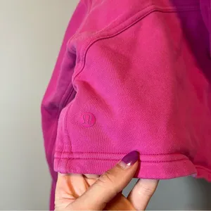 Lululemon All Yours Cropped Hoodie Pink‎ Women’s 6 thumbnail 9