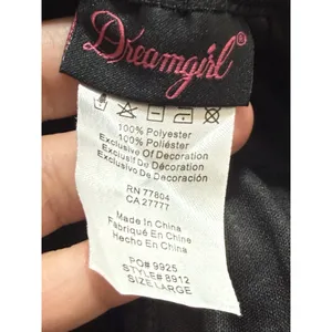 Dreamgirl Black Flapper Fringe Mini Dress Party Dance Women’s Size L thumbnail 10