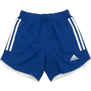 Adidas Shorts Women S Blue 3-Stripe Athletic Soccer Running Gym thumbnail 1