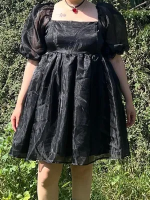 Black babydoll dress. thumbnail 2