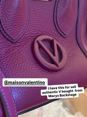 Valentino Purple Leather Top-Handle Womens Bag with Detachable Strap thumbnail 3