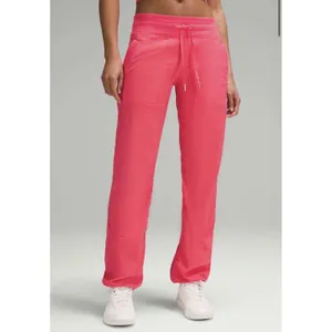 Lululemon Women Dance Studio Pant 14 Glaze Pink Ribbed Mid Rise Lined Casual thumbnail 2