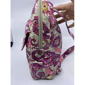 Vera Bradley Msrp Pink Gray Backpack thumbnail 2