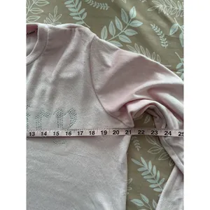 Juicy Couture Pajama Set Size L‎ Pink Velour Rhinestone Logo Sweatshirt Pants thumbnail 12