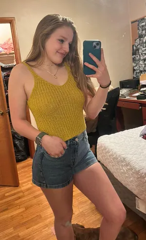 Mustard Yellow Sweater Tank thumbnail 1