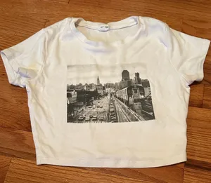 Garage White Casual Top thumbnail 1