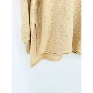 Aerie Womens Sweater Pullover Oversized Deconstructed Slouchy Beige Size‎ Medium thumbnail 3