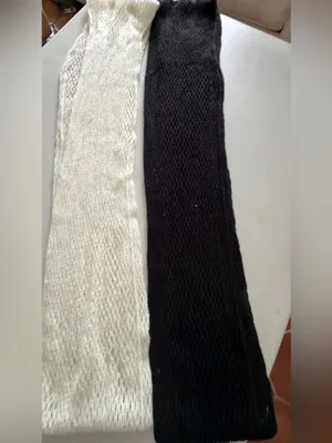 Cream and Black Knit Infinity Scarves - Women Accessories thumbnail 7