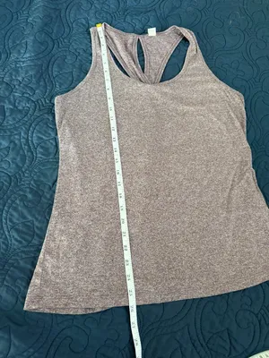 MARIKA Super Soft Thin Keyhole Racerback Mauve Purple Pink Tank Top Size Medium thumbnail 7