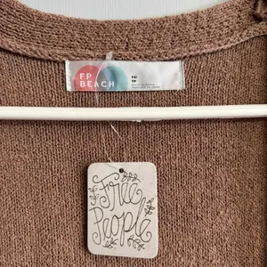 Free‎ People Beach Brown Duster Cardigan Size XS thumbnail 3