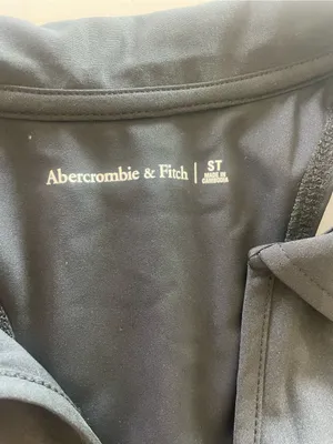 Abercrombie & Fitch Black Sleeveless Athletic Polo Dress with Built in Bra thumbnail 4
