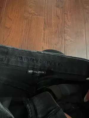 American Eagle Black Distressed Mini Skirt thumbnail 4