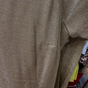 Free People Ruched Long Sleeve Metallic Gold Mini Dress Size 4 thumbnail 8