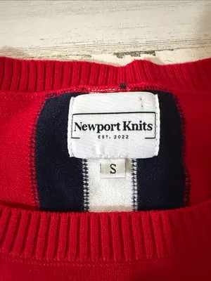 Ole Miss Red Crewneck Knit Sweater thumbnail 4
