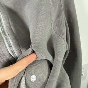 Lululemon Scuba Oversized Full Zip Hoodie Grey Yoga Gym Travel‎ Womens M/L thumbnail 5