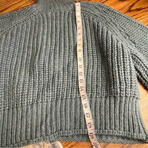 H&M Women's Ribbed Knit Sweater - Seafoam thumbnail 3