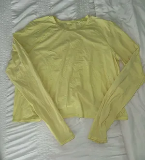 lululemon athletica Lightweight Pale Neon Yellow Top thumbnail 1