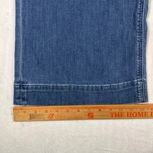 American Eagle Outfitters Women's Wide Leg Jeans - Medium Blue thumbnail 14