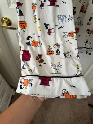 Beauty Sleep Social x Peanuts Halloween Pajama Set Plus Size XXL thumbnail 12