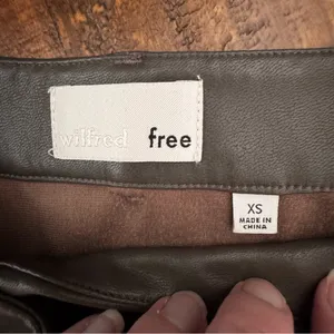 WILFRED FREE Faux Leather Mini Wrap‎ Skirt thumbnail 4