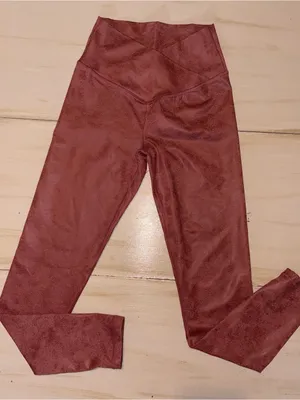 aerie Kids High-Rise Leggings in Wine thumbnail 1