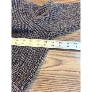 Varley Mentone Sweater XS Brown Marl Half Zip Cotton Ribbed Oversized Collar thumbnail 11