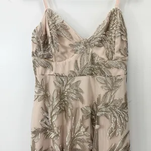 NWT Lulus Trinity Nude Gold Sequin‎ Sleeveless Midi DressSize LARGE thumbnail 6