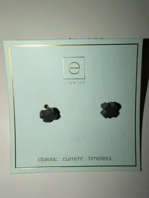 enewton earrings gray cross stud thumbnail 2