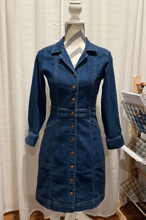 Loft Denim Jean Dress thumbnail 1