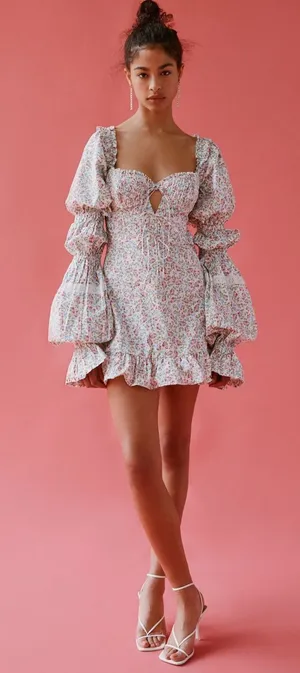 For Love & Lemons Dress Mini Floral thumbnail 1