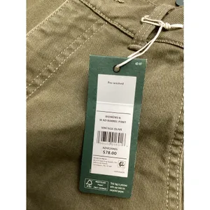Alpine Design Womens Barrel Pant Vintage Olive Green High Rise Crop ADW24905 6. thumbnail 3