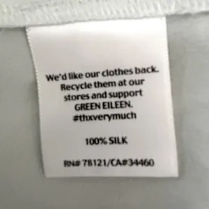 Eileen Fisher | XL | 100% Silk Sheer Mint Green Sleeveless Button-Up Blouse Top thumbnail 5
