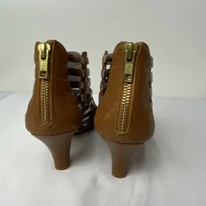 Johnston & Murphy Women's Tan‎ and Evie Caged High Heel Sandal Size 6.5 M thumbnail 3