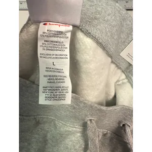 Champion Womens Iconic Puddle Pant Wide Leg Sweatpants Light Grey Heather L thumbnail 7