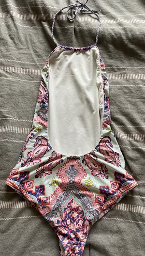 Billabong Halter Patterned One Piece Swimsuit thumbnail 2