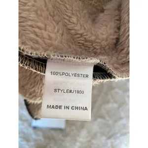 Jodifl‎ Plaid Sherpa Lined Longline Vest Cardigan Cozy Quiet Luxury Brown Camel thumbnail 7