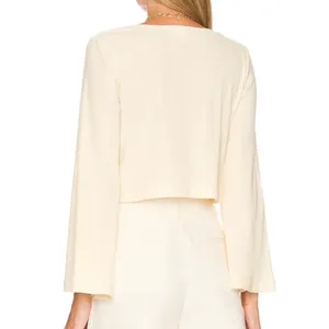 NWT Callahan Knitwear Vera‎ Top in Creme thumbnail 10