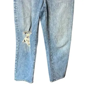 Madewell the perfect vintage straight jeans medium wash Distressed 27R #763 thumbnail 6