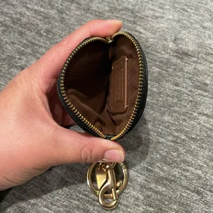 Coach X Jean Michel Basquiat Circular Coin Pouch In Signature Canvas Purse Charm thumbnail 8