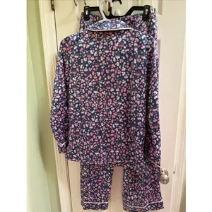 Munki Munki Women's Pajamas Sz S Satin Floral Wine Mimosa Champagne Sleep Set PJ thumbnail 9