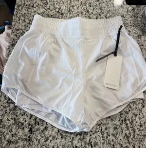 Mondetta white athletic shorts thumbnail 1