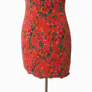 Rhode Jasmine Floral Smocked Mini Dress Floral Coquette Boho Romantic Size S thumbnail 4