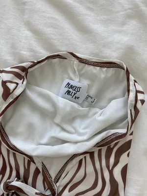 Jay Jay Mini Dress Chocolate Zebra thumbnail 3