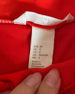 Red Midi Skirt Size 4 thumbnail 2