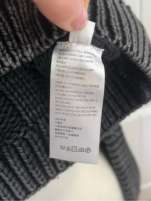 Free People Sweetheart Sweater Black Charcoal Womens Size M Fisherman Oversized thumbnail 7