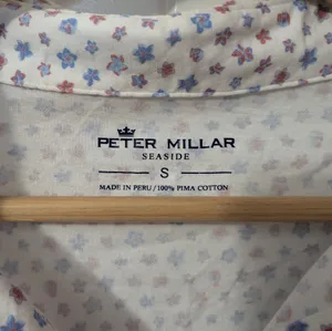 NWOT Peter Millar Polo Shirts Pima Cotton Lot Of 2 Women's Small Patterned White thumbnail 11