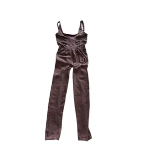 Free People FP Movement Good Karma One Piece Jumpsuit Size XS/Small Brown thumbnail 4