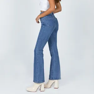 Princess Polly Dark Wash Flare Denim Jeans Size 12 thumbnail 3