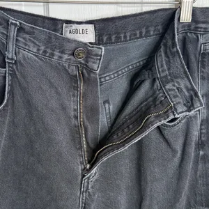 Agolde Minka Cargo Denim Wide-leg Jeans in Black W1887 Sz 28 thumbnail 7